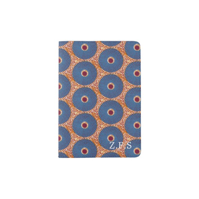 African Print Customized Passport Holder (Front)