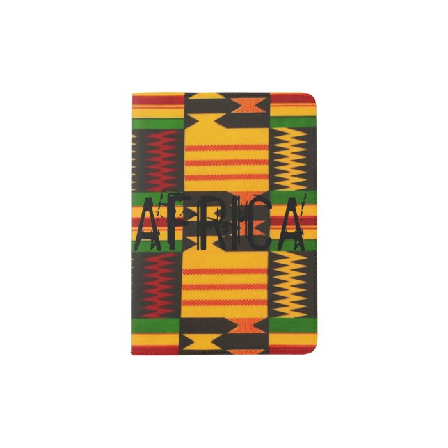 African Print Design Passport Holder Ethnic (Front)