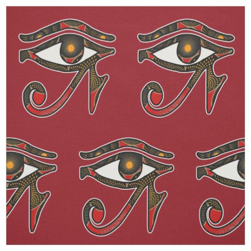 African Print Egyptian Eye Eye of Horus Fabric