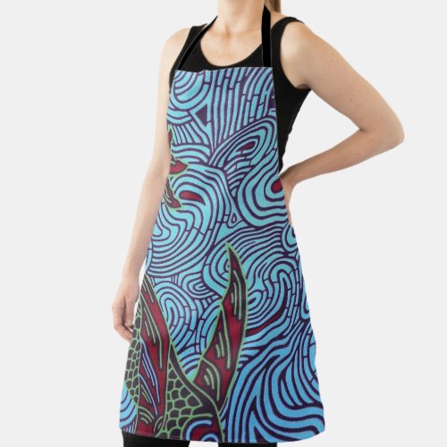 African Print Fabric Apron