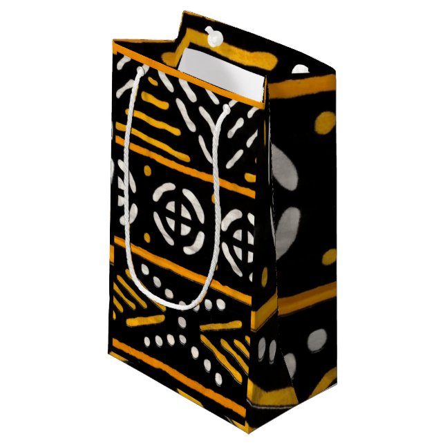 African Print Gift Bag (Front Angled)