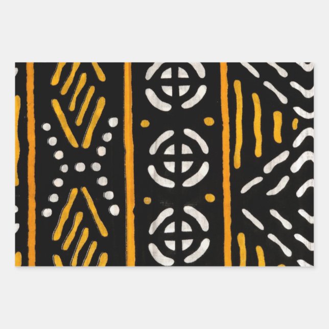 African Print Gift Wrapping Paper (Front)
