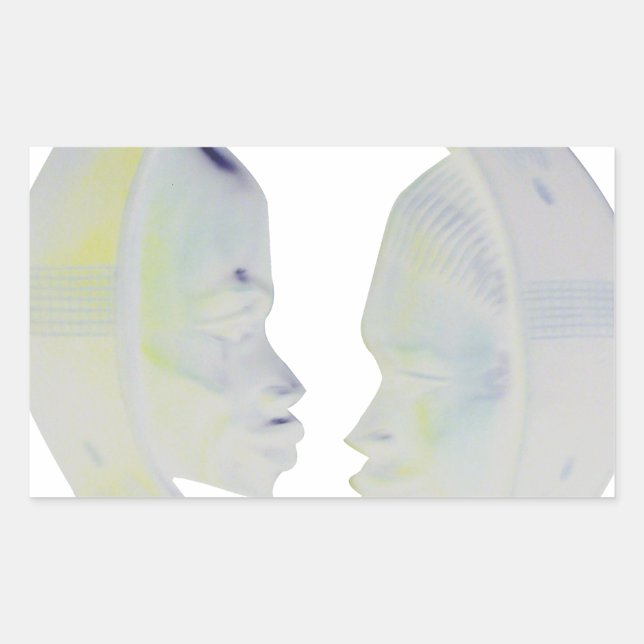 African Print Hakuna Matata Design Rectangular Sticker (Front)