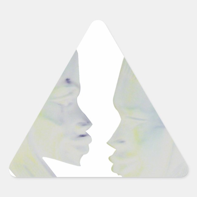 African Print Hakuna Matata Design Triangle Sticker (Front)