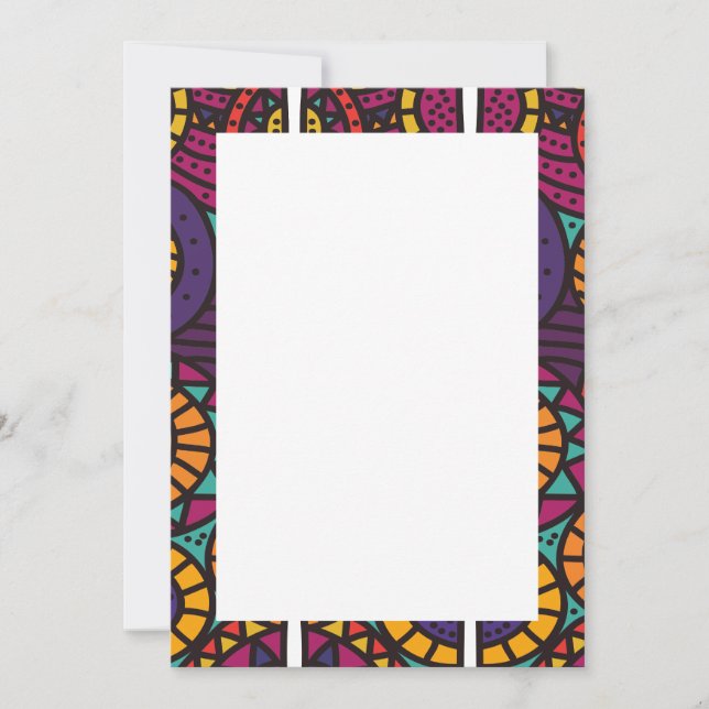 African Print Invitations & Announcements (Front)