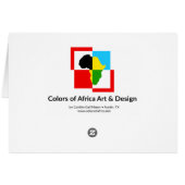 African Print Kente Cloth Tribal Pattern Ankara Cards (Back Horizontal)