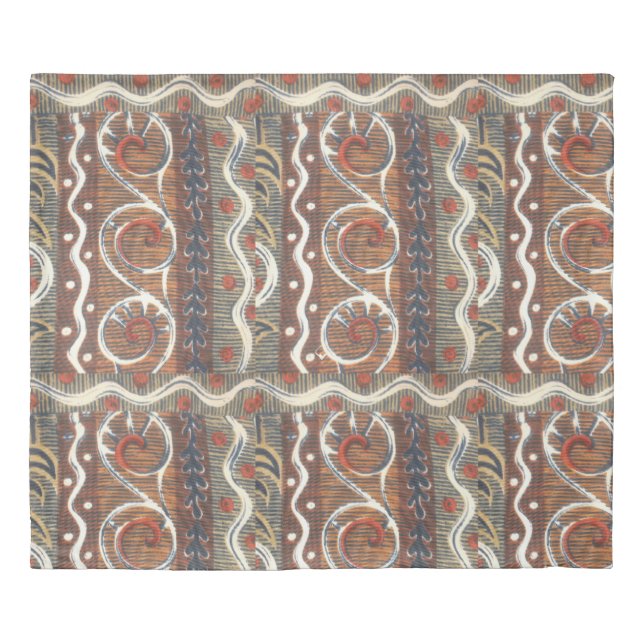 African Print King Size Duvet Cover (Front)