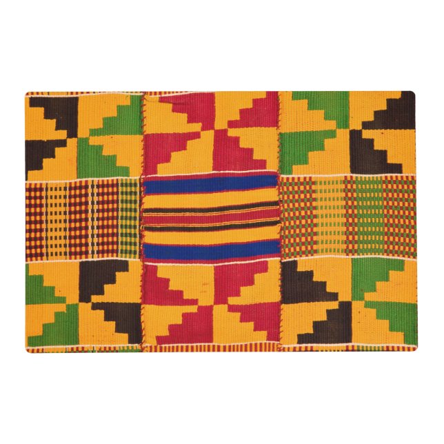 African Print Laminated Placemats (Front)
