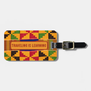 African Print Luggage Tags