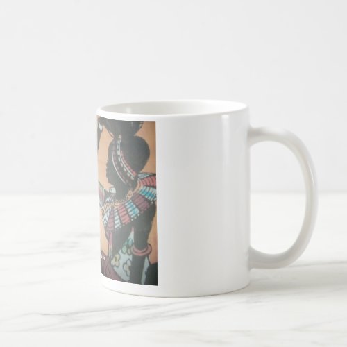 African Print Maasai  Traditional Woman Coffee Mug