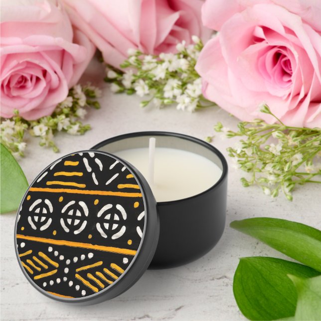 African Print Mini Candle Favors (Insitu (Wedding))