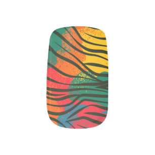 African Print  Minx Nail Art
