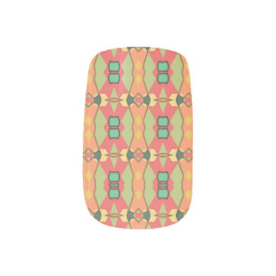african print minx nail art