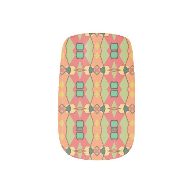 african print minx nail art (Left Thumb)