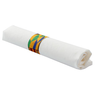 African Print Napkin Bands