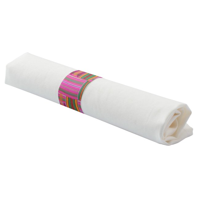 African Print  Napkin Bands (Angled)