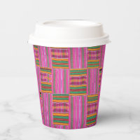 African Print Paper Cups
