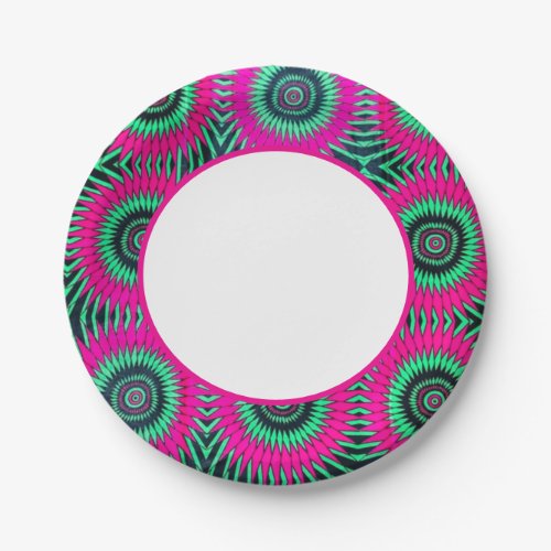 African Print Paper Party Plates