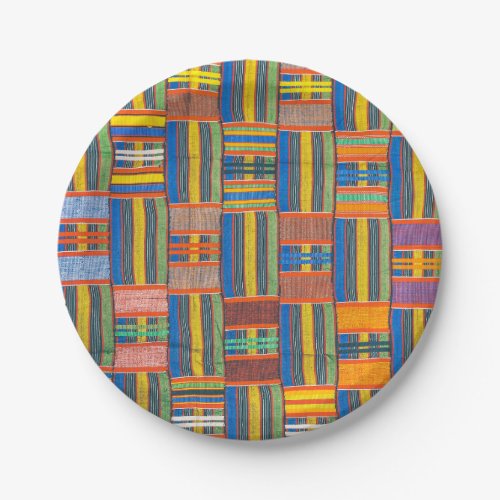 African Print Paper Party Plates