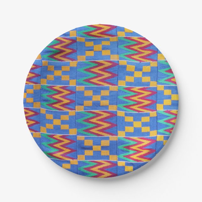 African Print Paper Plates (Front)