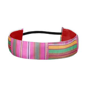 African Print Pink Kente Headband
