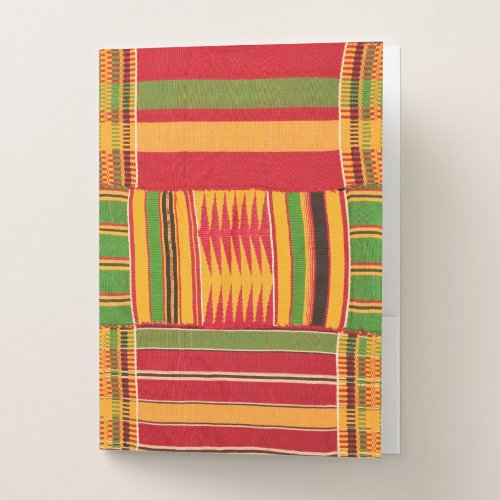 African Print Pocket Folder