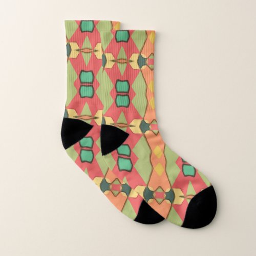 african print socks