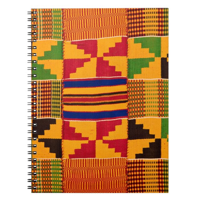 African Print Spiral Notebook (Front)