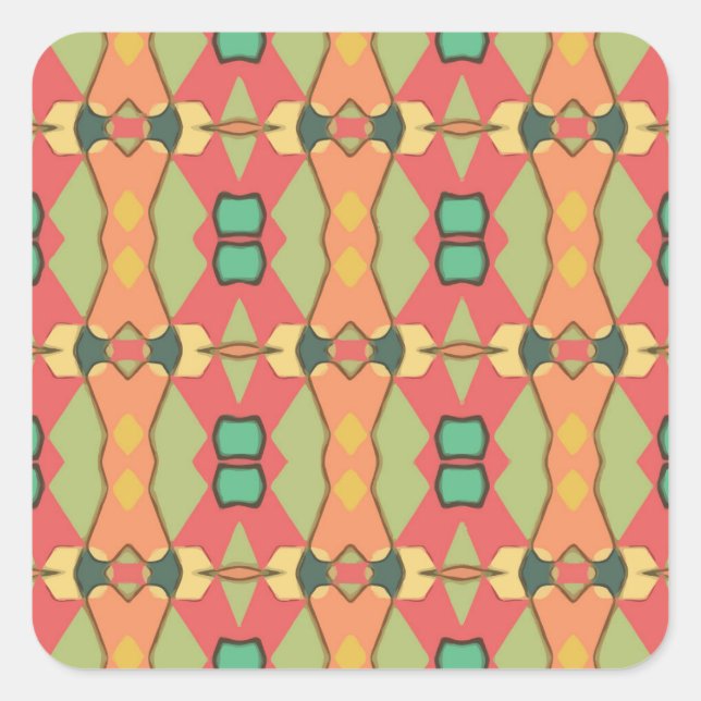 african print stickers (Front)