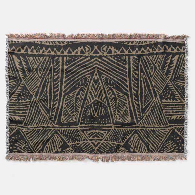 African Print Throw Blanket (Front)