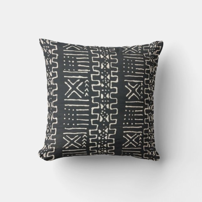 African Print Throw Pillow (Front)