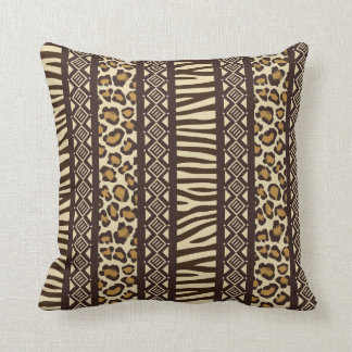 African Print Throw Pillow