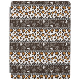 African print with cheetah skin pattern iPad smart cover