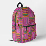 African  printed backpack