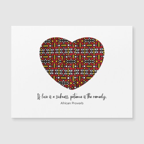 African Proverb Magnetic Card