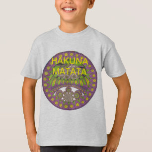 African Purple and Yellow Kaleidoscope Traditional T-Shirt