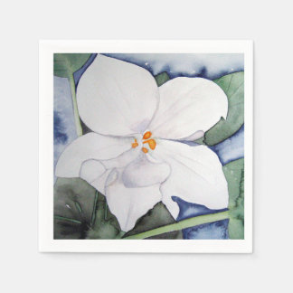 African purple paper napkin in watercolor