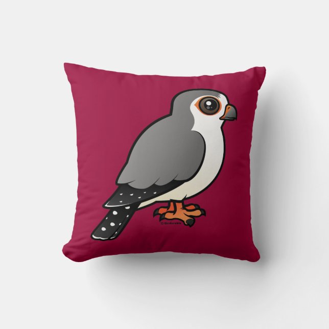 African Pygmy Falcon Throw Pillow (Front)