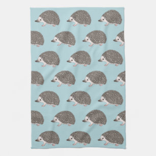 African Pygmy Hedgehog Cartoon Design Pattern Kitchen Towel