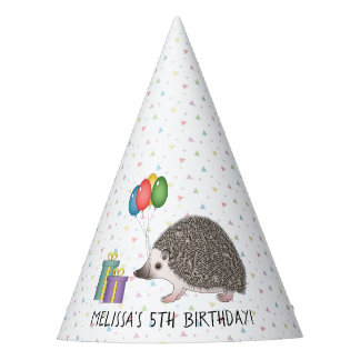 African Pygmy Hedgehog Cute Animal - Birthday Party Hat