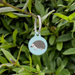 African Pygmy Hedgehog Cute Cartoon Illustration Pet ID Tag<br><div class="desc">Destei's original cartoon illustration of an adorable African Pygmy Hedgehog animal. The hedgehog is standing and pictured from the side. The hedgehog has pink toes and a smile on his face. The background color is light blue. On the other side there are two personalizable text areas.</div>