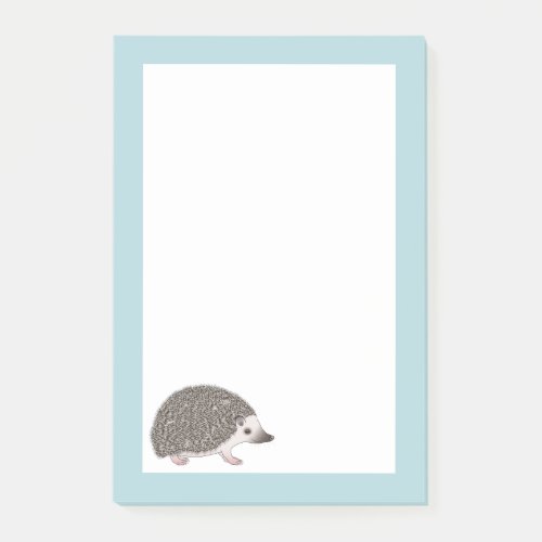 African Pygmy Hedgehog Cute Cartoon Illustration Post_it Notes