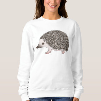 African Pygmy Hedgehog Cute Cartoon Illustration Sweatshirt