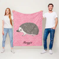 Hedgehog fleece online blanket