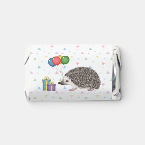 African Pygmy Hedgehog With Birthday Balloons Hersheys Miniatures