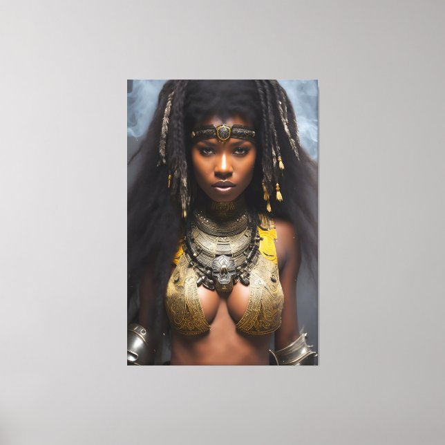 African Queen 043 Canvas Print (Front)