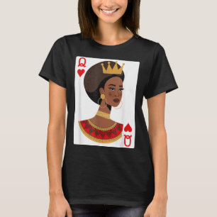 African queen card melanin black pride blm T-Shirt
