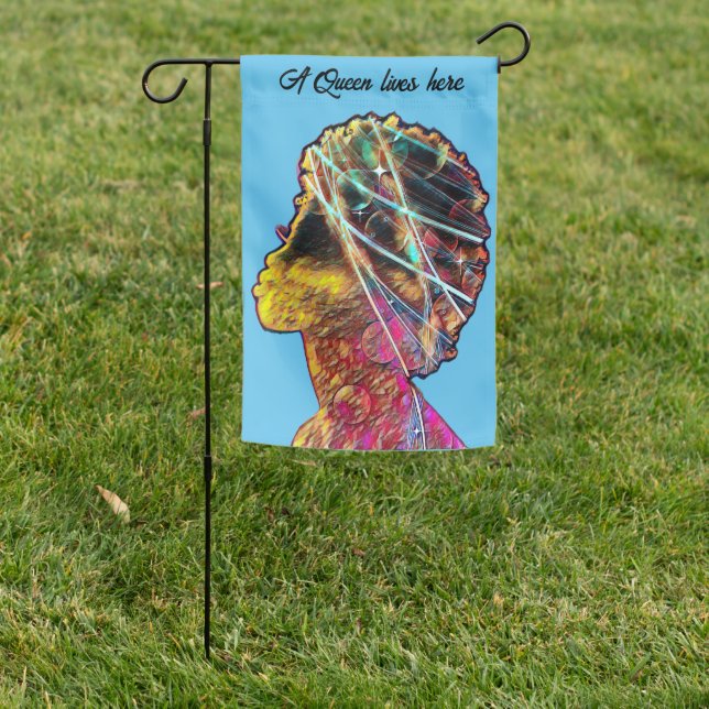 African Queen  Garden Flag (In SItu)