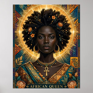 African Queen Halo Poster