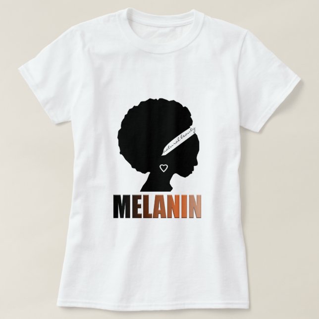 African Queen Melanin T-Shirt (Design Front)